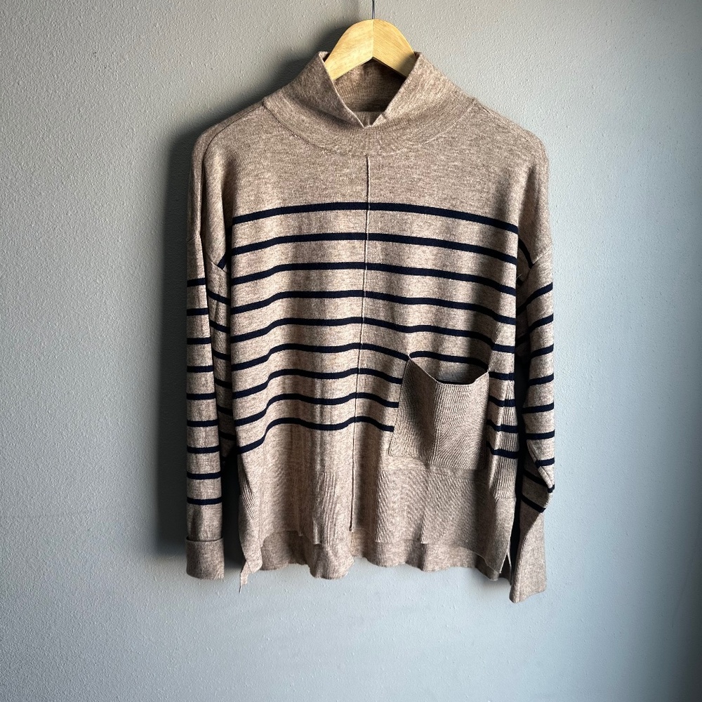 Women’s large striped sweater